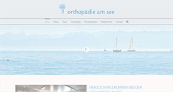 Desktop Screenshot of orthopaedie-am-see.ch