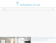 Tablet Screenshot of orthopaedie-am-see.ch